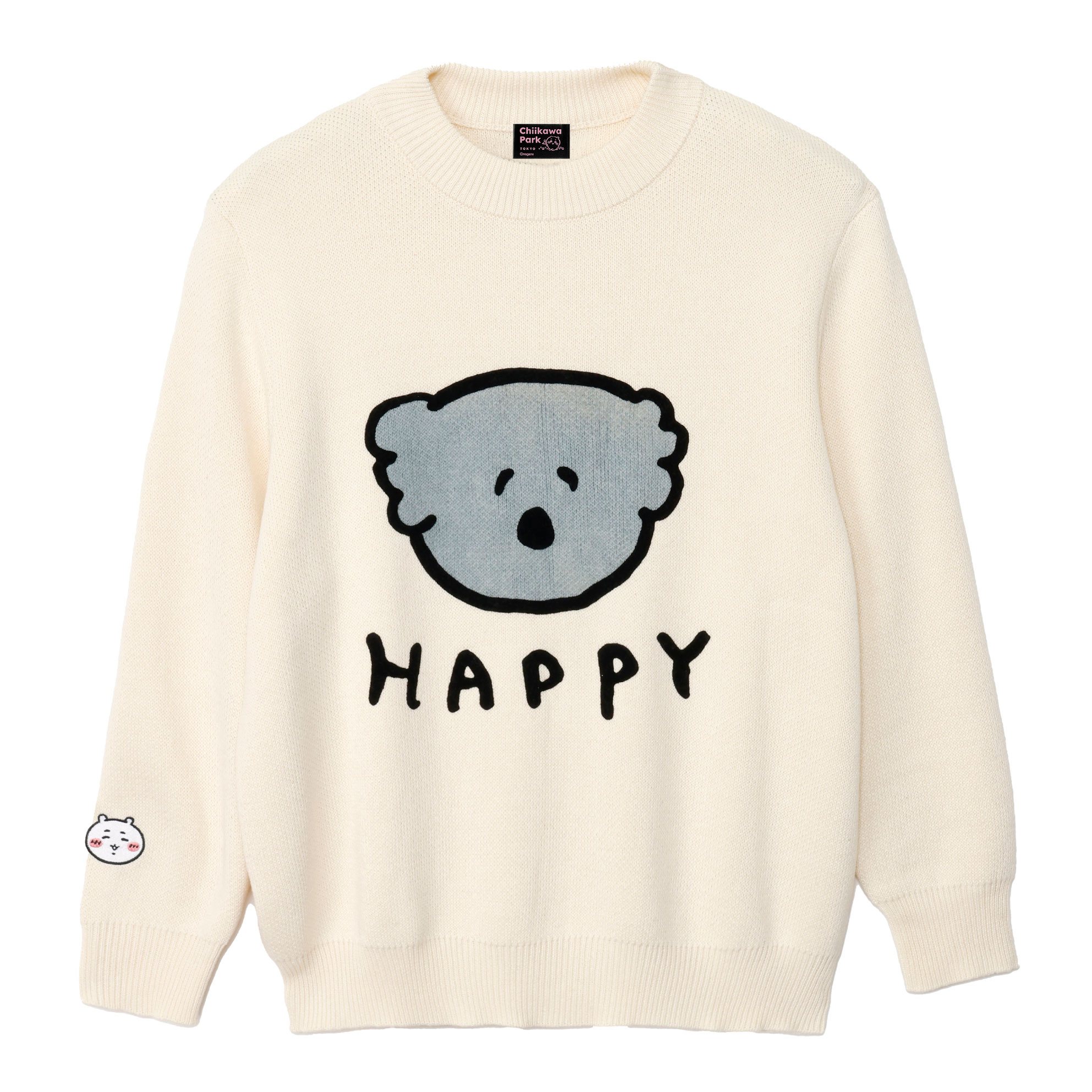 ちいかわパーク　セーター　ちいかわ ラッキー白コアラ　オフホワイト